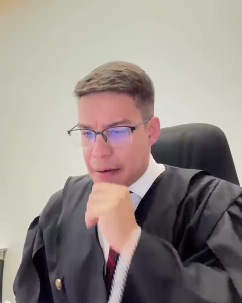 Dr. Alisson de beca durante uma sustentação oral
